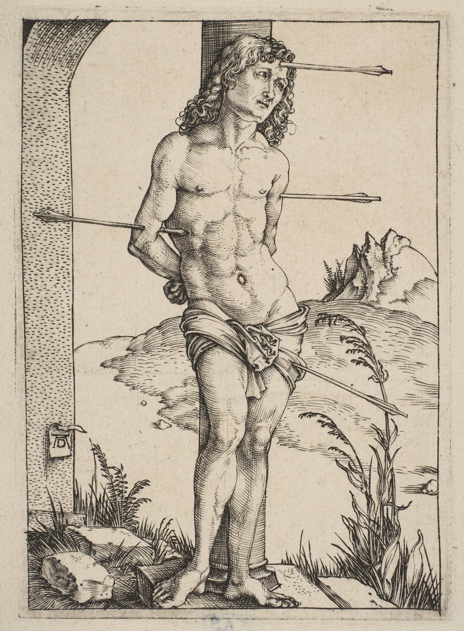 Den helige Sebastian fastbunden vid pelaren av Albrecht Dürer