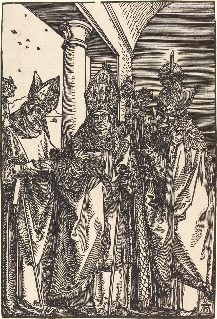 Saints Nicholas, Ulrich och Erasmus av Albrecht Dürer