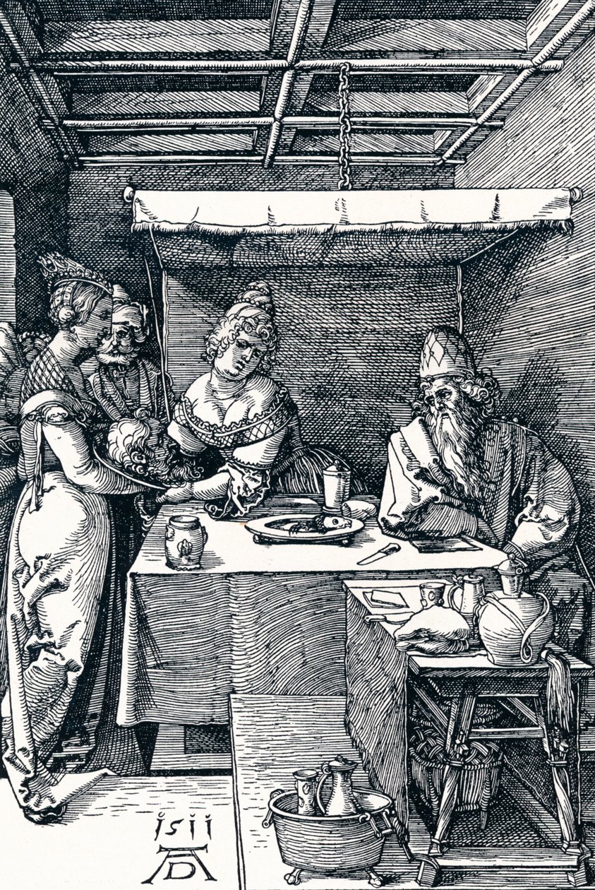 Salome presenterar Johannes Döparens huvud för Herodias, 1511 1906 av Albrecht Dürer