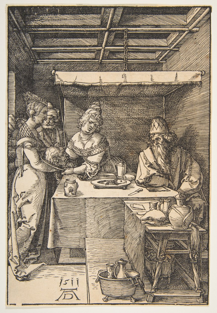 Salome tar emot Johannes Döparens huvud av Albrecht Dürer