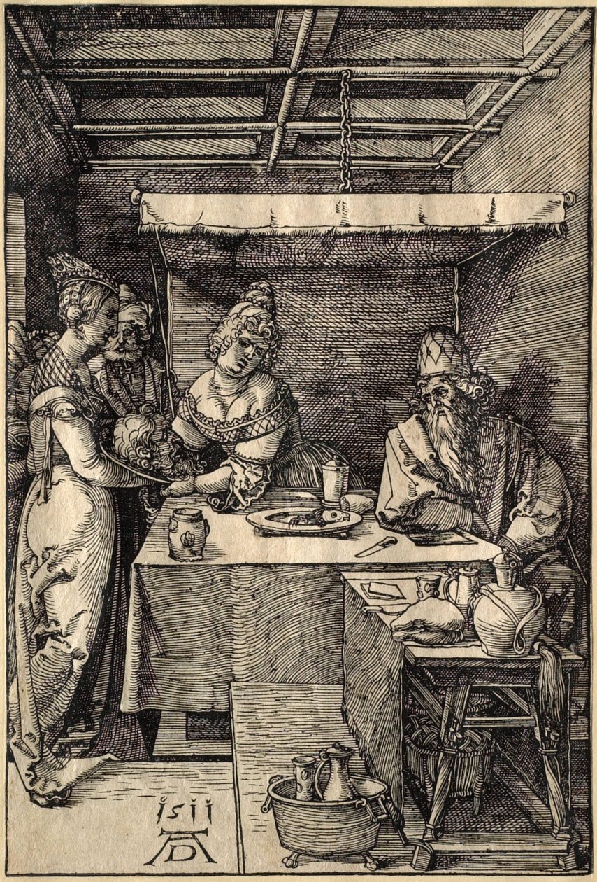 Salome tar emot Johannes Döparens huvud av Albrecht Dürer