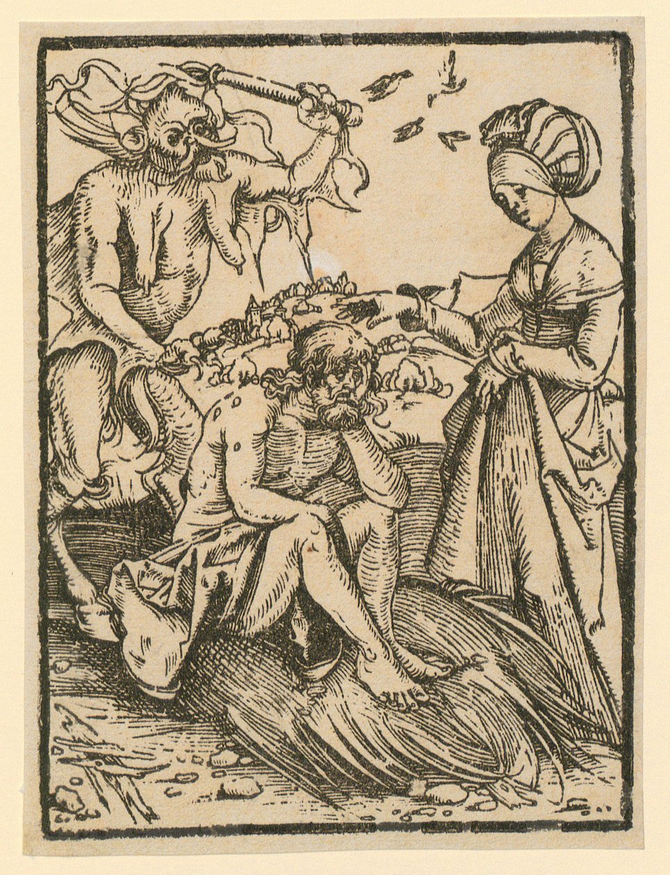 Satan plågar Job av Albrecht Dürer