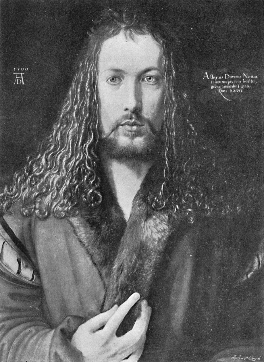 Självporträtt, 1500, 1906 av Albrecht Dürer