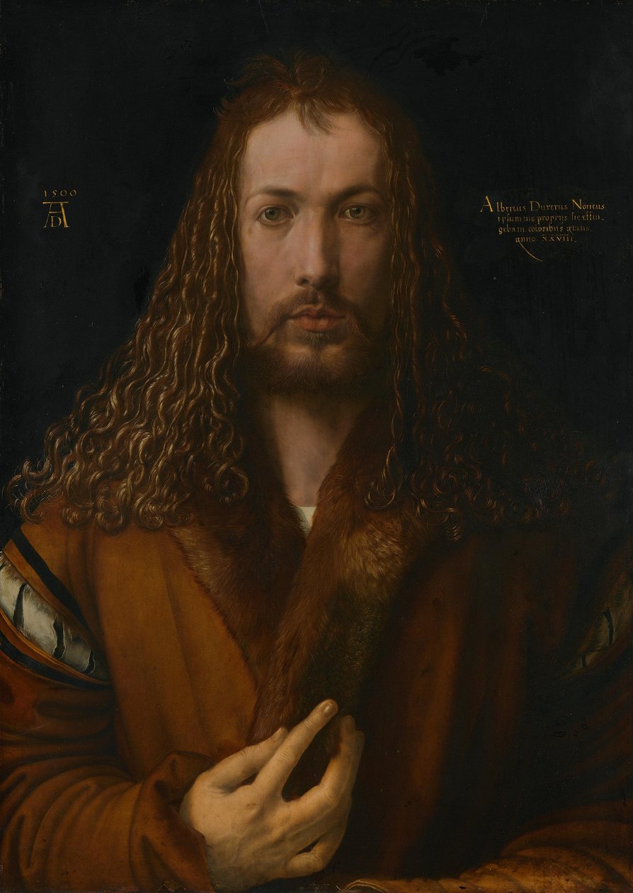 Självporträtt med pälsbrämad dräkt av Albrecht Dürer