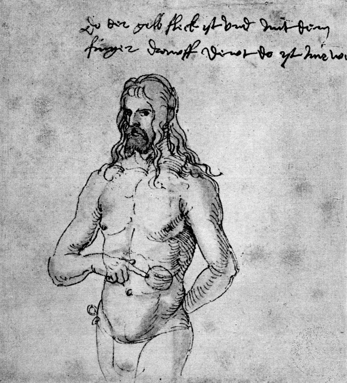 Självporträtt, omkring 1512-1513 eller 1519, 1936 av Albrecht Dürer