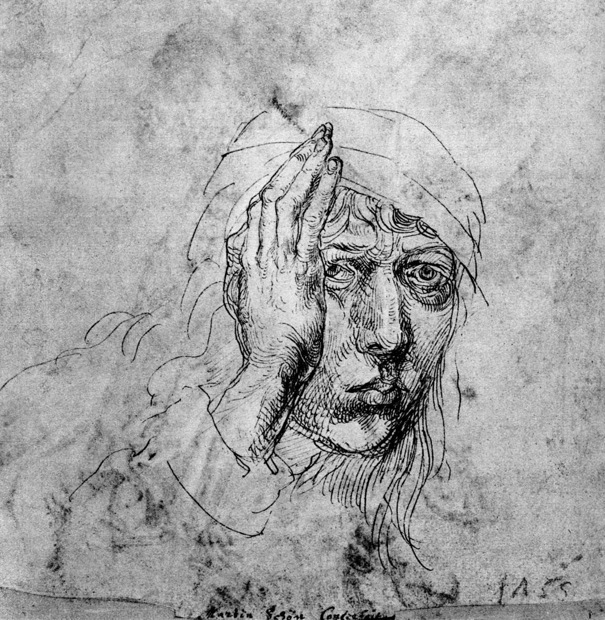 Självporträtt med bandage, 1492, 1936 av Albrecht Dürer