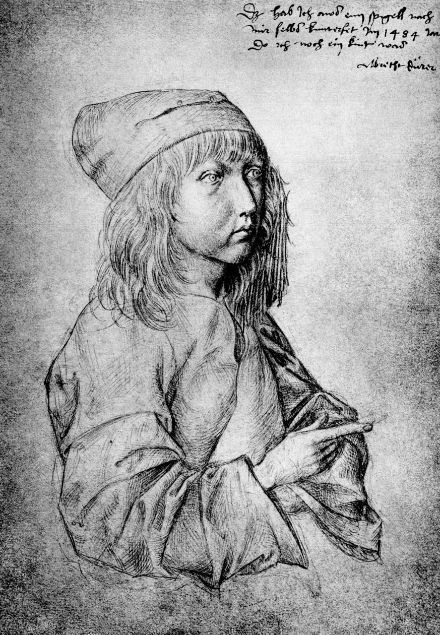 Självporträtt vid tretton års ålder, 1484, 1936 av Albrecht Dürer