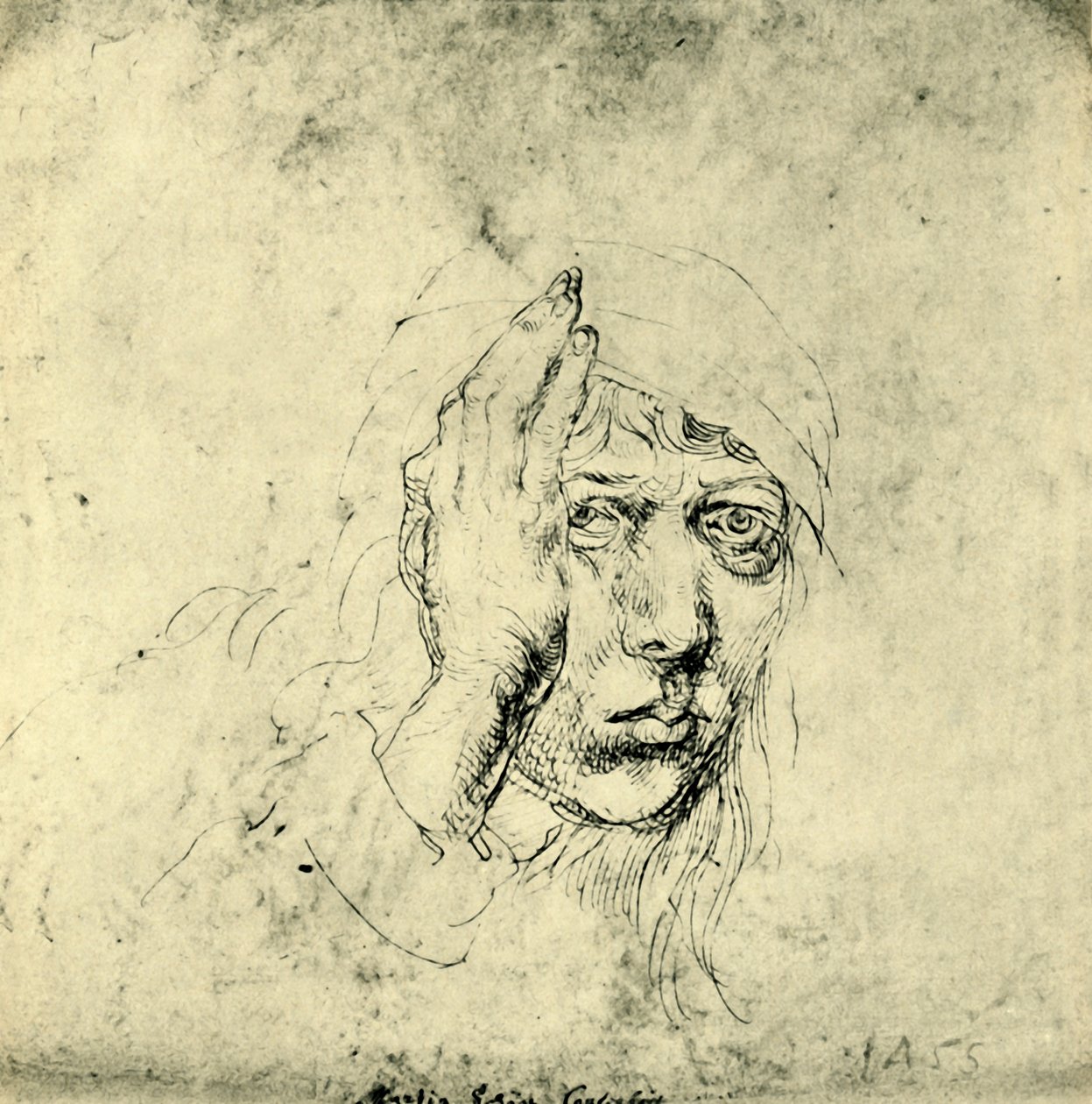 Självporträtt med bandage, 1492, 1943. av Albrecht Dürer