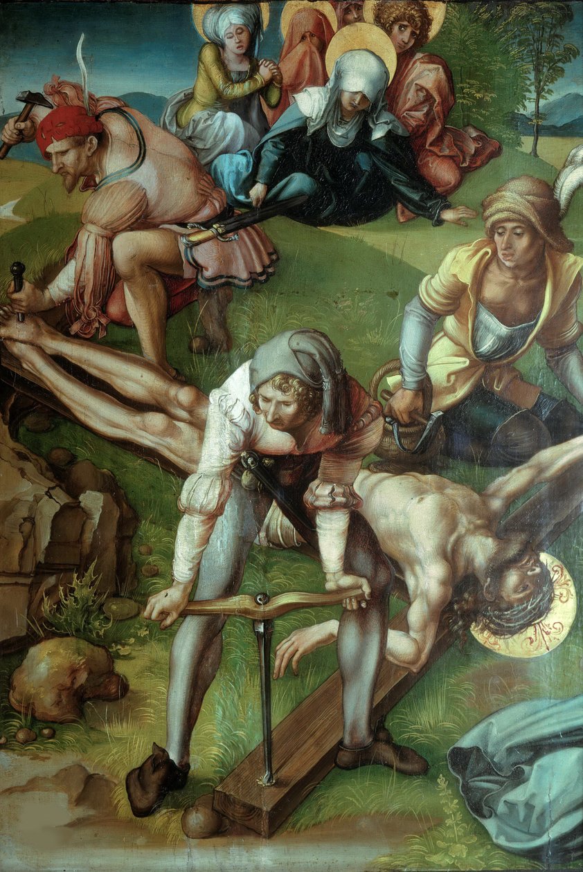 Sju sorger Polyptyk Kristus spikad på korset, 1495-1496. av Albrecht Dürer