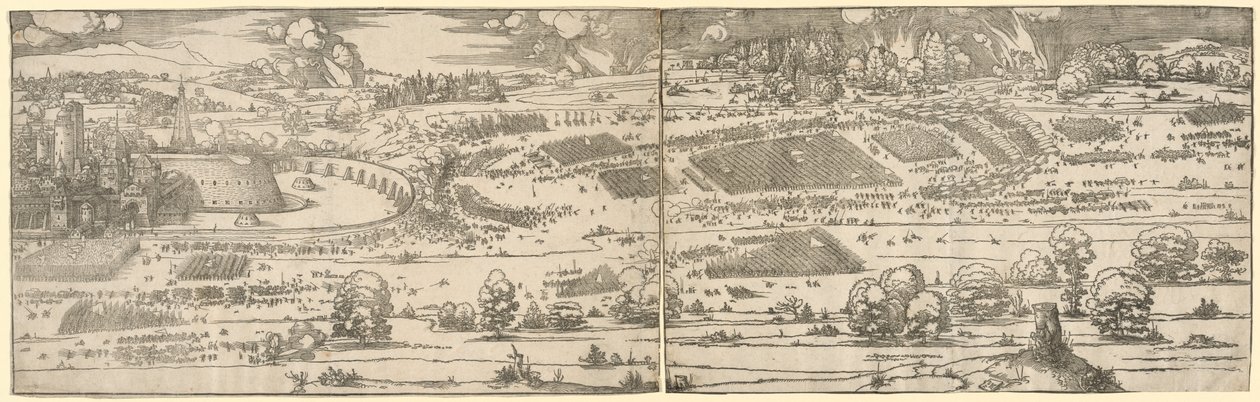 Belägring av en fästning av Albrecht Dürer
