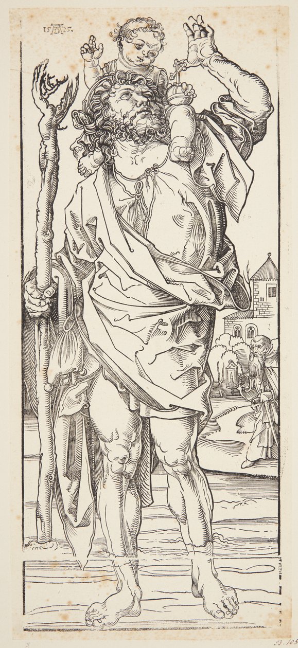 St Christopher av Albrecht Dürer