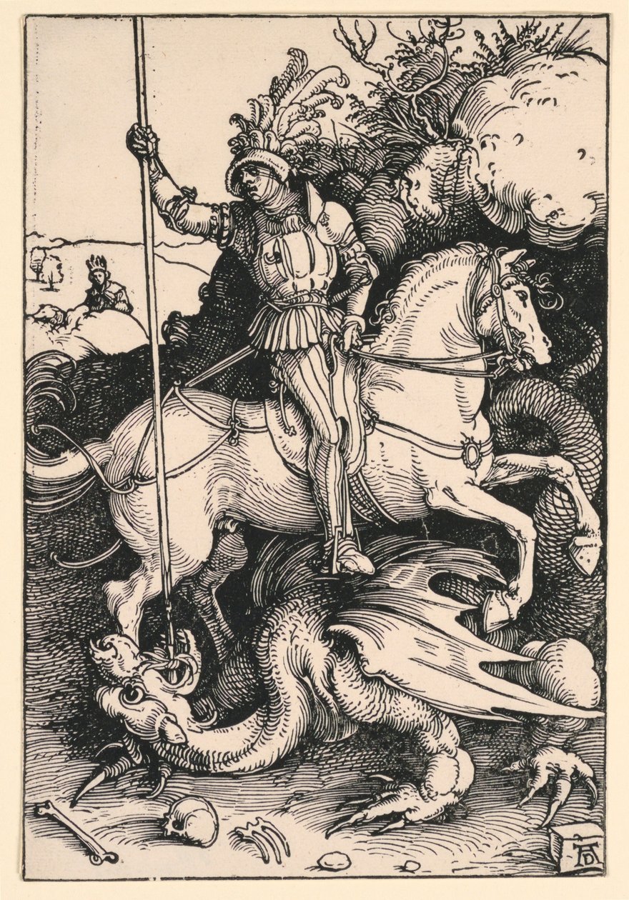 St George Killing the Dr av Albrecht Dürer