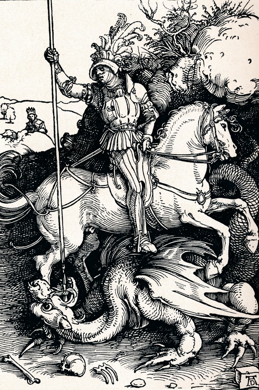 St George och draken, 1505 1906 av Albrecht Dürer