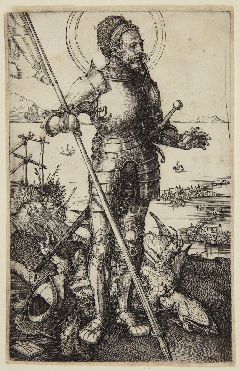 St. George till fots av Albrecht Dürer