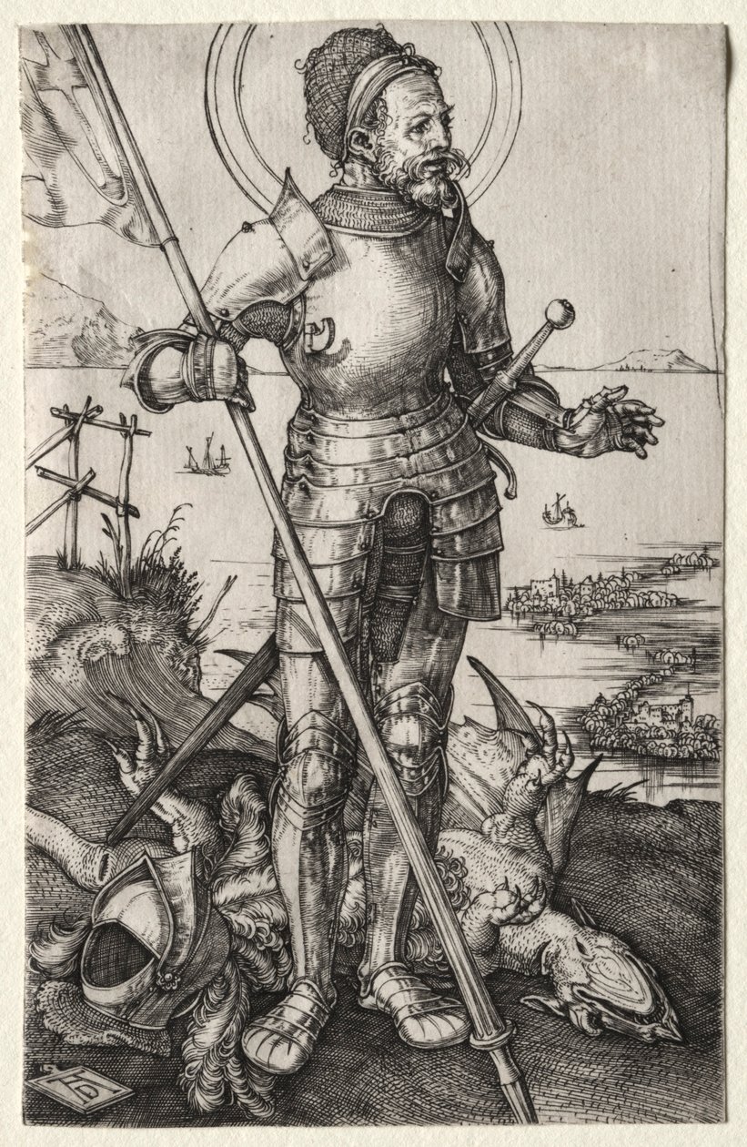 St. George till fots, ca. 1504-1505. av Albrecht Dürer
