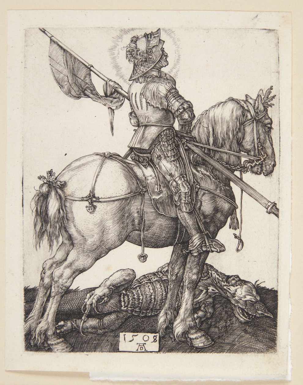 St George till häst av Albrecht Dürer
