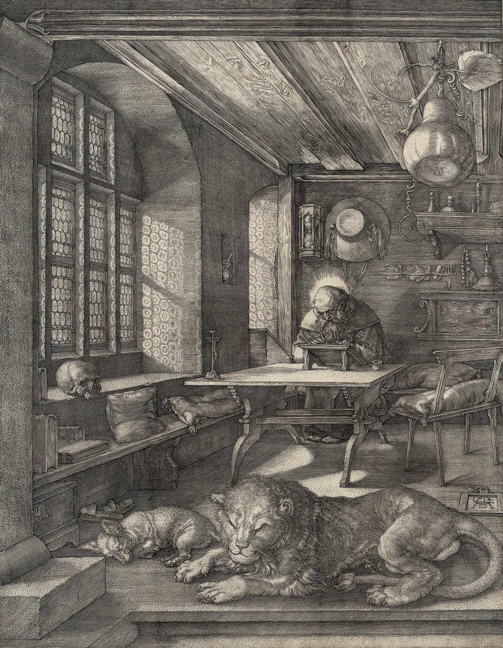 St. Jerome i sitt arbetsrum av Albrecht Dürer