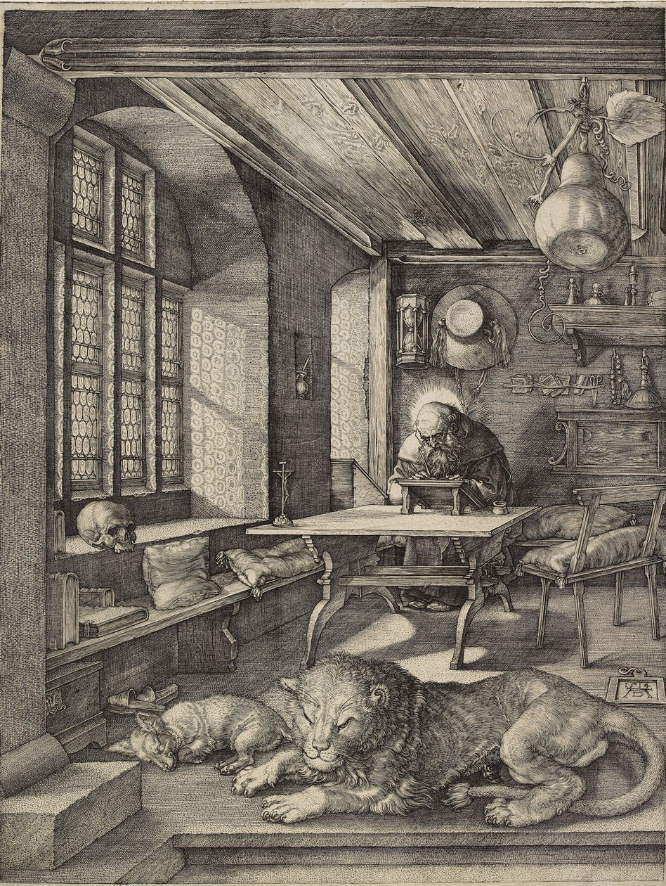 St Hieronymus i hans arbetsrum, 1514 av Albrecht Dürer