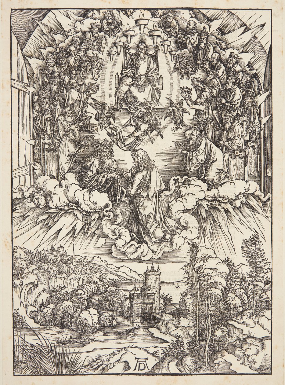 Johannes inför Gud och de äldste av Albrecht Dürer