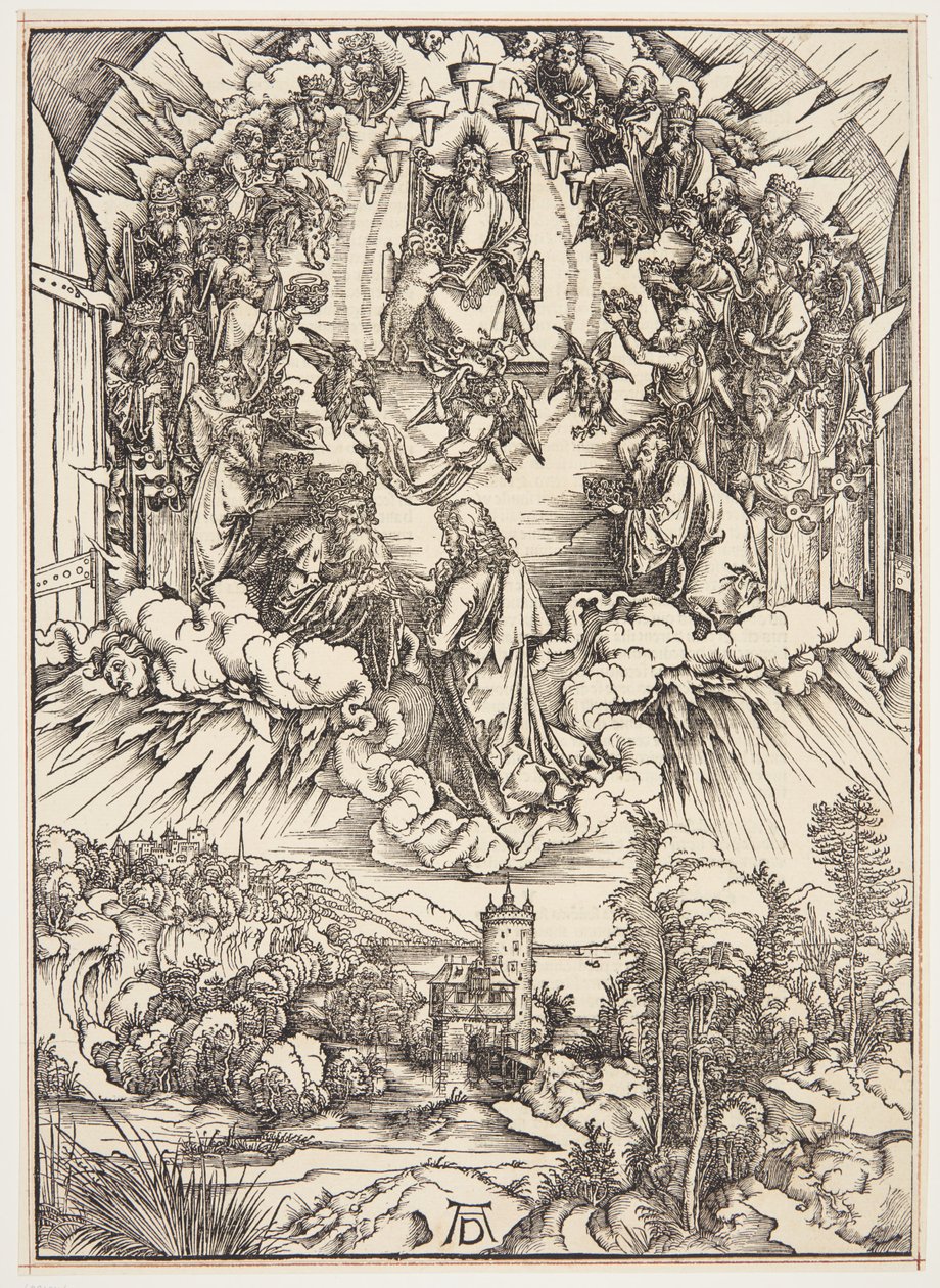 Johannes inför Gud och de äldste av Albrecht Dürer