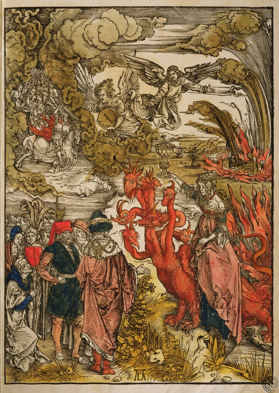 Johannes i öknen, 1498 (träsnitt i färg) av Albrecht Dürer