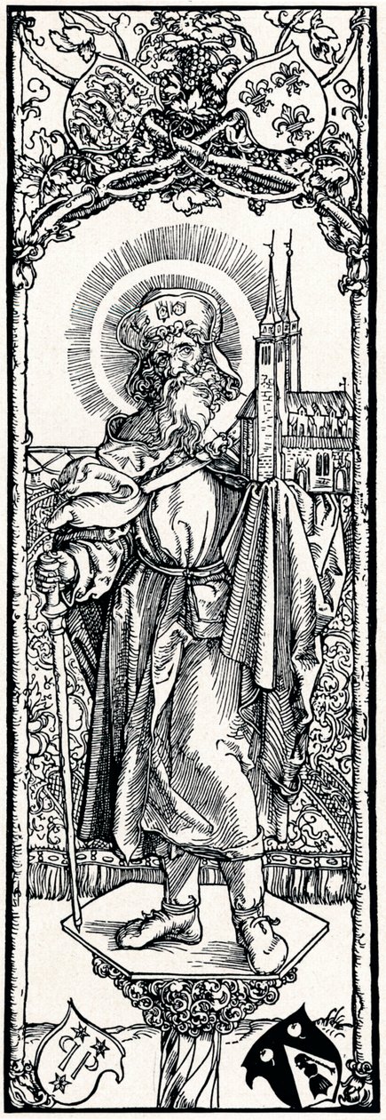 St Sebaldus på en huvudstad, 1906 av Albrecht Dürer