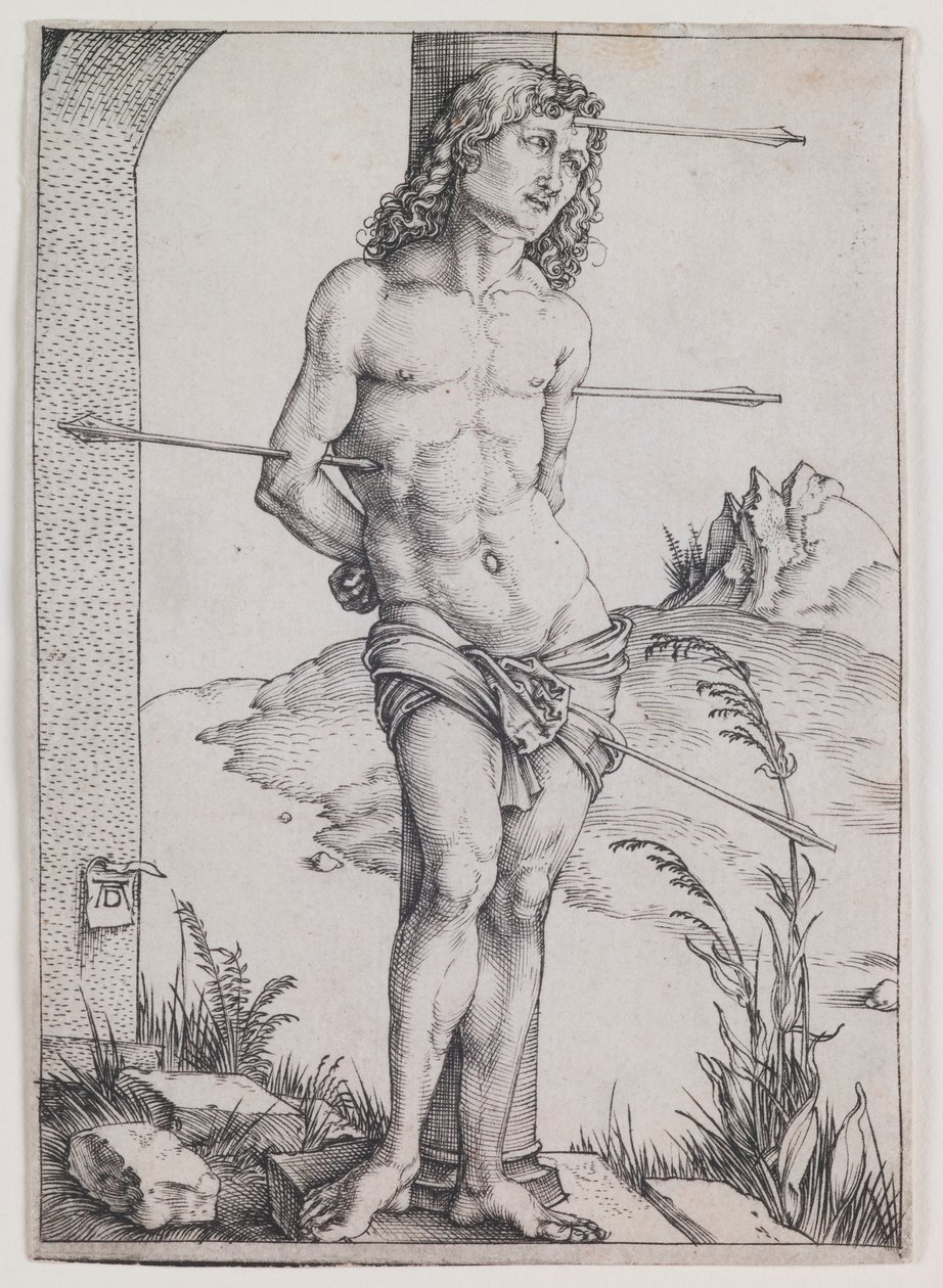 Sankt Sebastian vid kolonnen av Albrecht Dürer