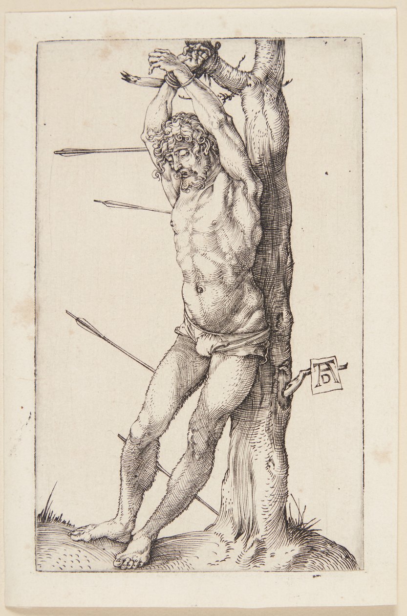 St Sebastian vid trädet av Albrecht Dürer