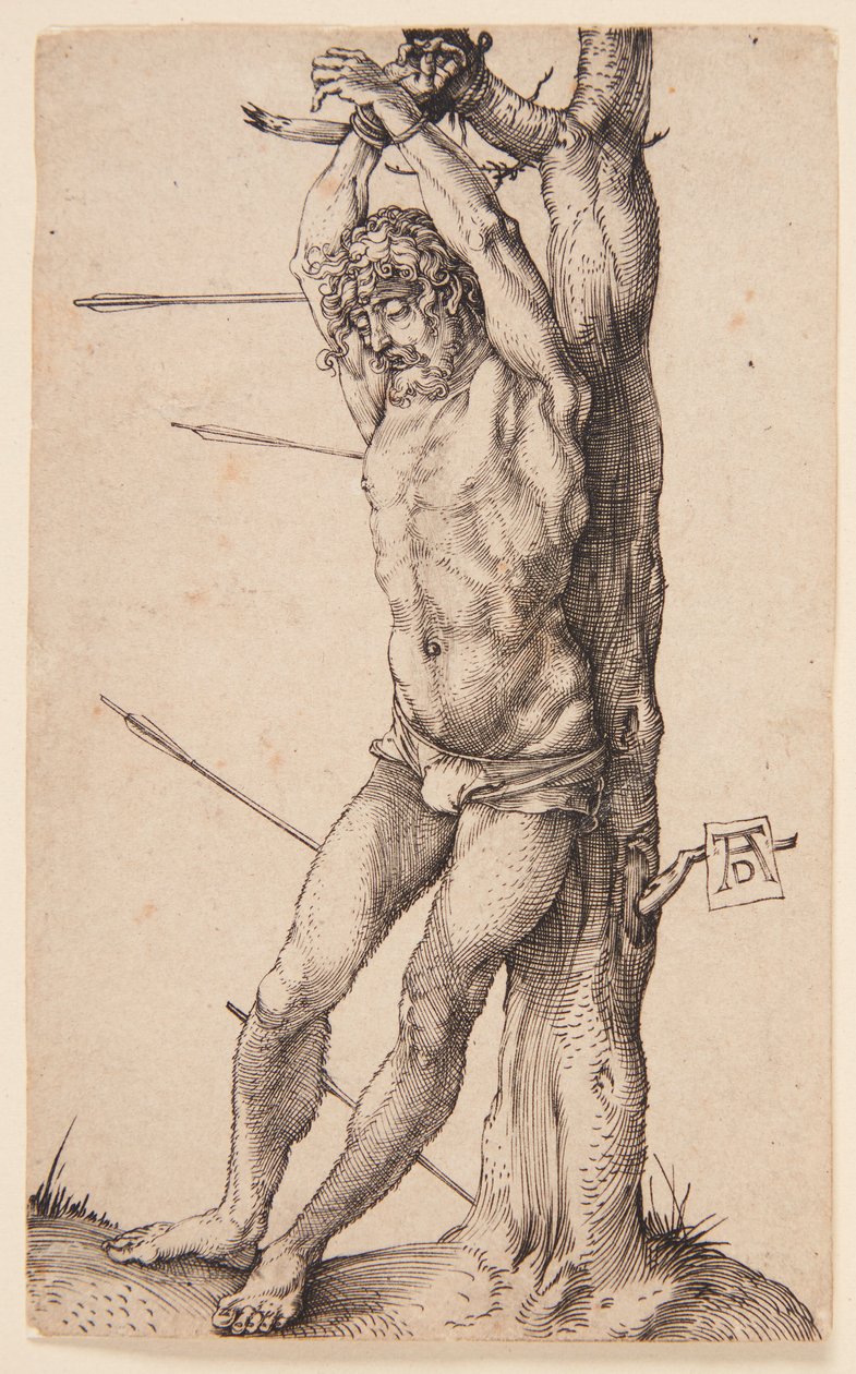 Sankt Sebastian vid trädet av Albrecht Dürer