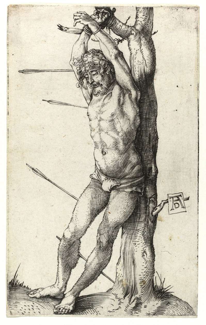 S:t Sebastian bunden till trädet, c.1501 av Albrecht Dürer