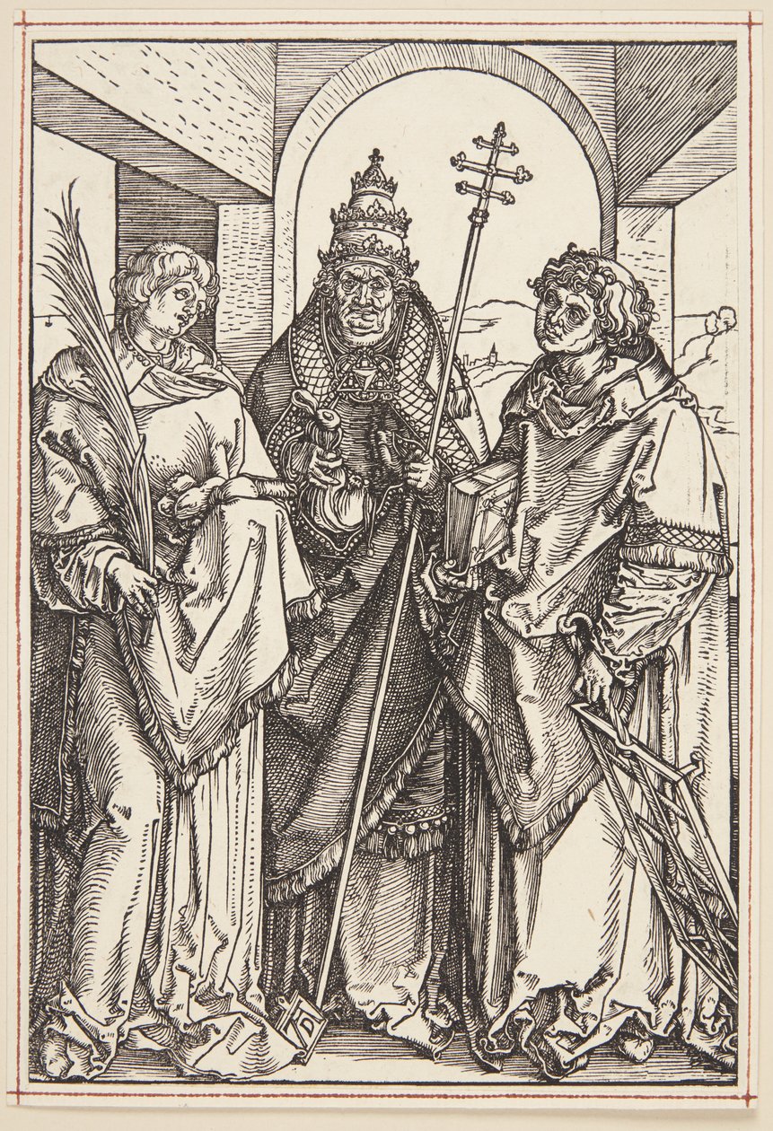Sts. Lawrence, Sixtus och Stephen av Albrecht Dürer