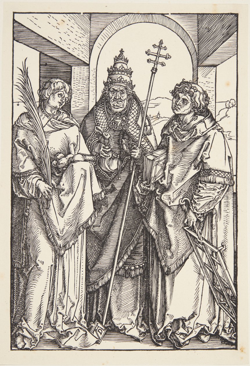 Sts. Lawrence, Sixtus och Stephen av Albrecht Dürer