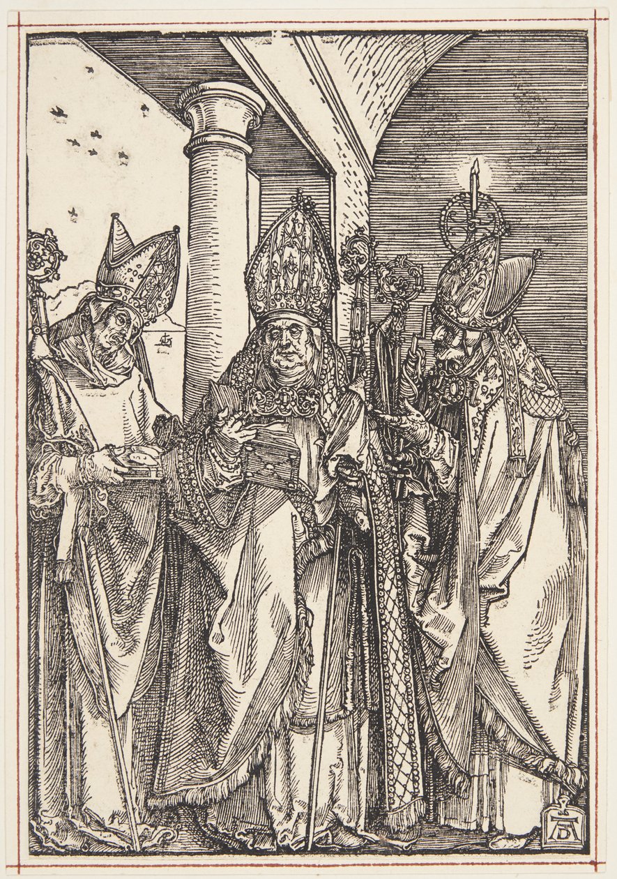 Sts. Nicholas, Ulrich och Erasmus av Albrecht Dürer