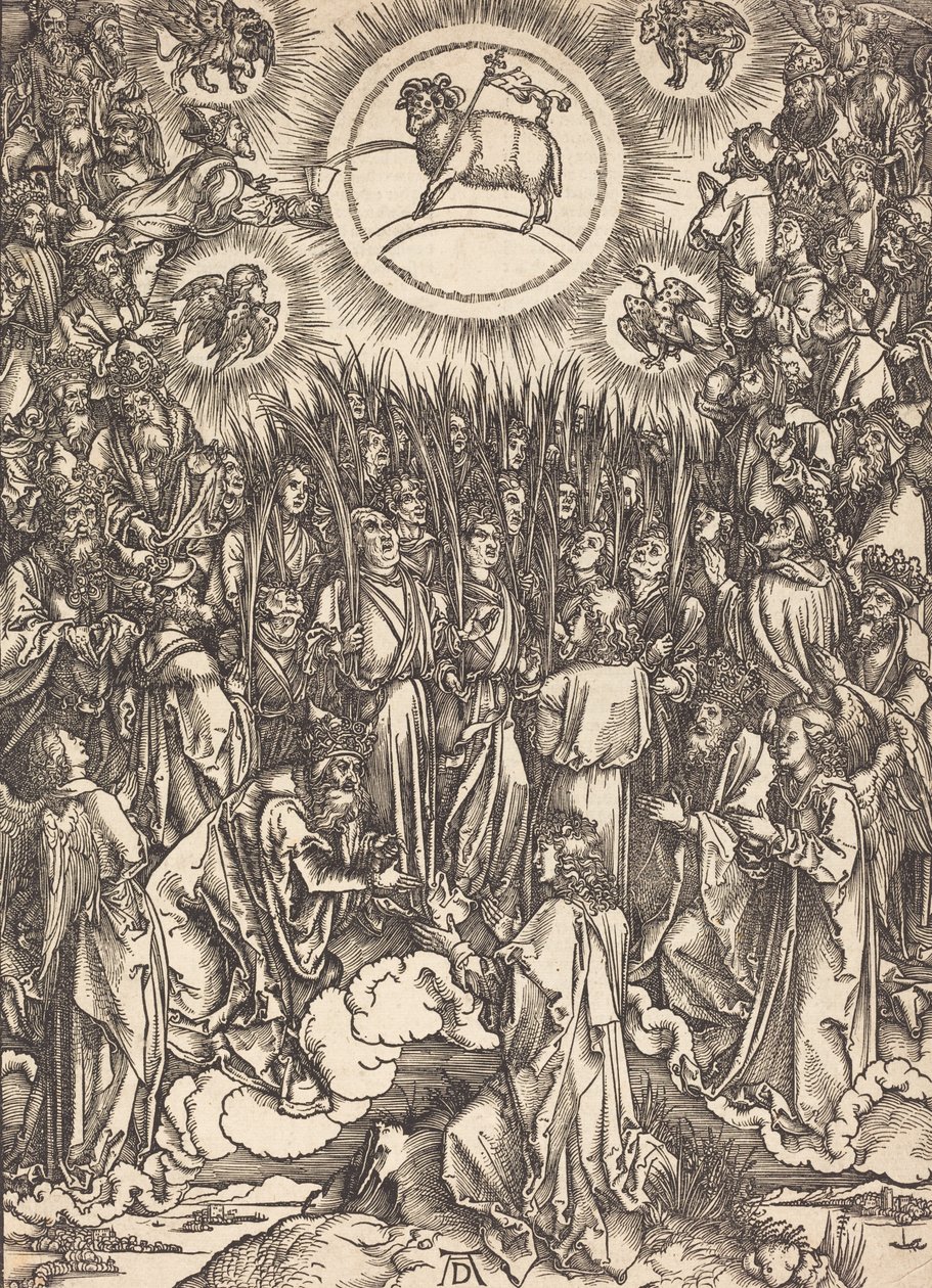 Lammets tillbedjan, förmodligen ca. 14961498. av Albrecht Dürer