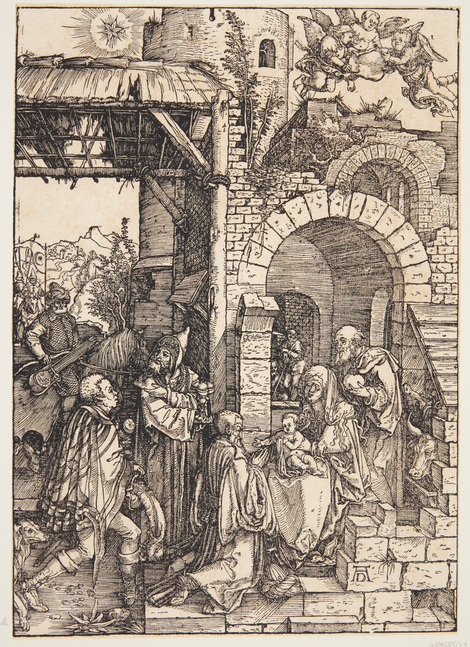 Tillbedjan av Magi av Albrecht Dürer