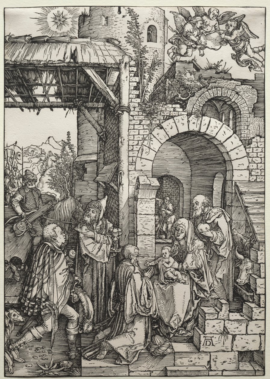 Tillbedjan av Magi, ca. 1501-1503. av Albrecht Dürer