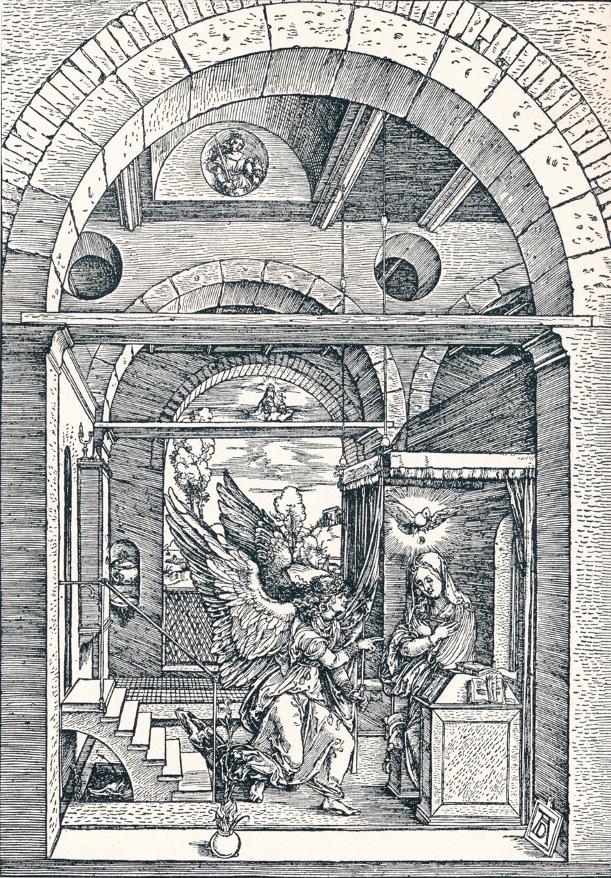 Bebådelsen, 1506 1906 av Albrecht Dürer