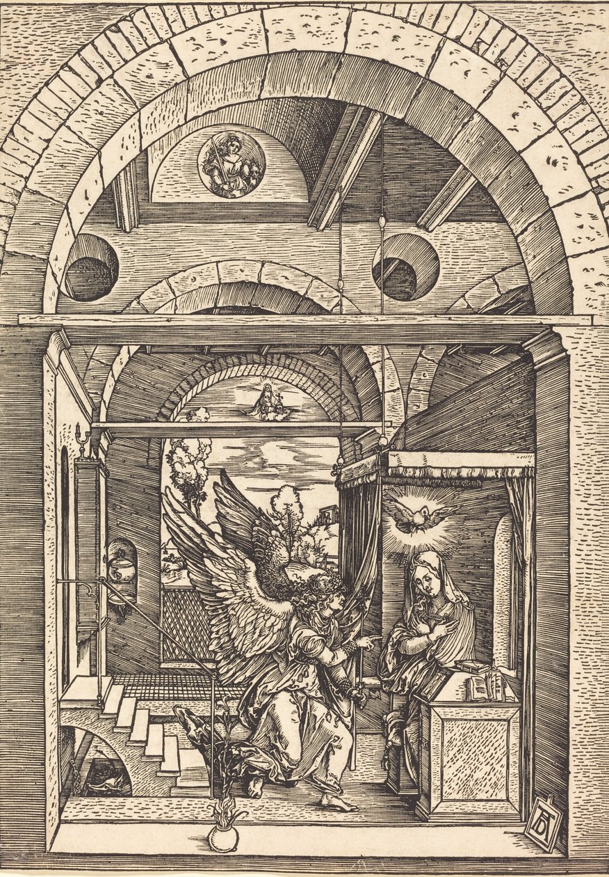 Bebådelsen, c. 15021504. av Albrecht Dürer