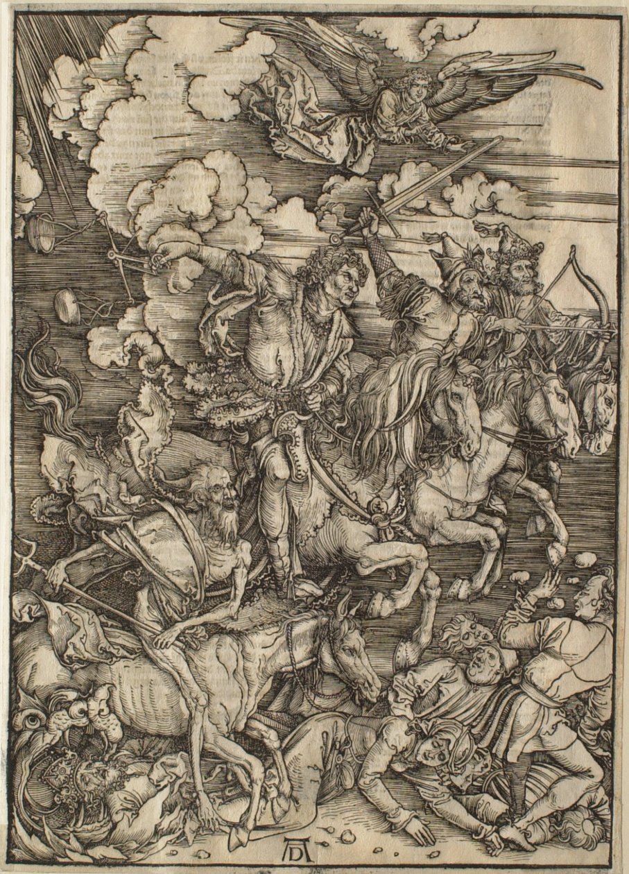 Apokalypsen: De fyra ryttarna av Albrecht Dürer