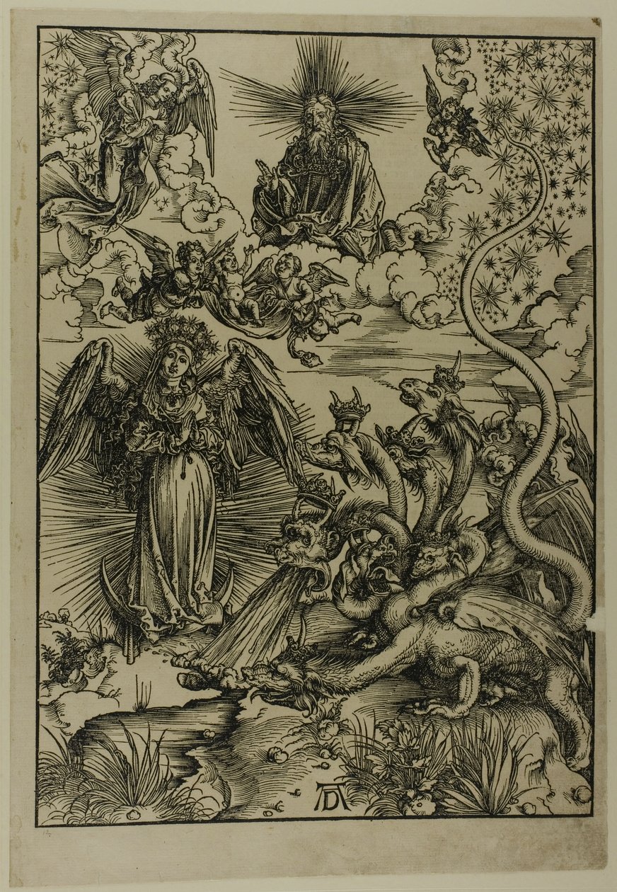 The Apocalyptic Woman, från The Apocalypse av Albrecht Dürer