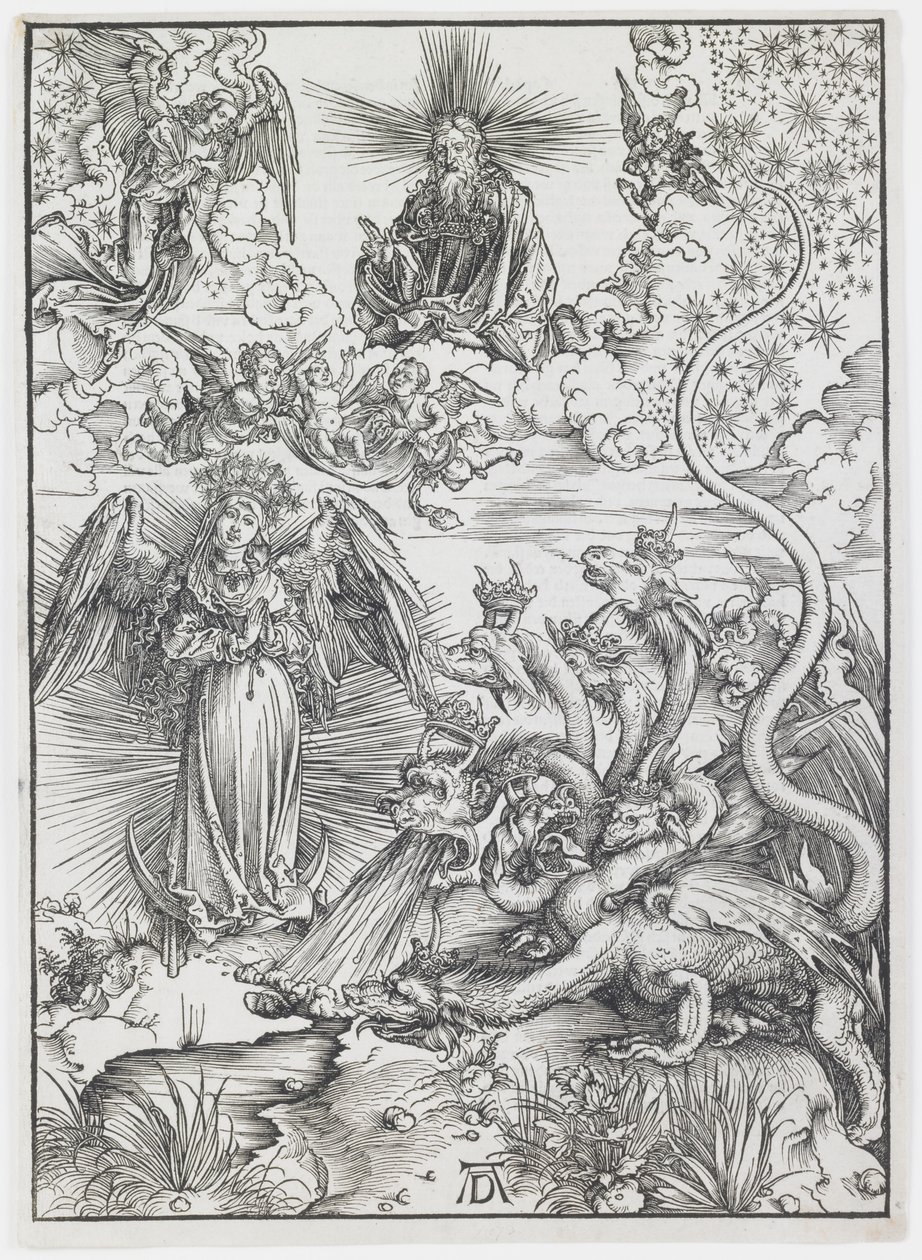 The Apocalyptic Woman, från serien "The Apocalypse" av Albrecht Dürer