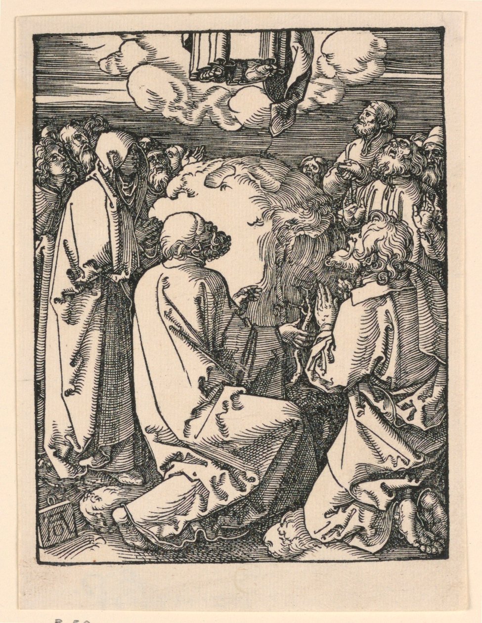 The Ascension, från The Little Passion-serien av Albrecht Dürer