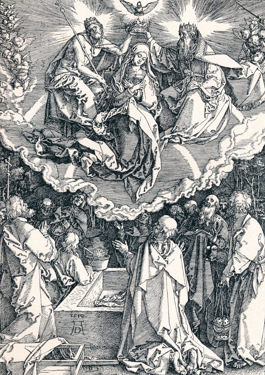 Jungfruns antagande och kröning, 1510 1906 av Albrecht Dürer