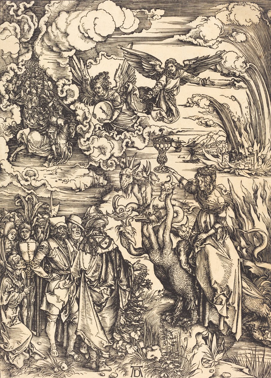 Den babyloniska horan, förmodligen ca. 14961498. av Albrecht Dürer
