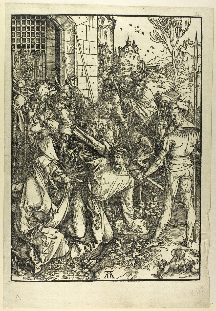 The Bearing of the Cross, från The Large Passion av Albrecht Dürer