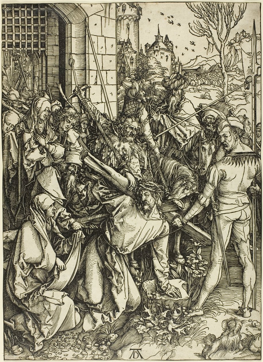 The Bearing of the Cross, från The Large Passion av Albrecht Dürer