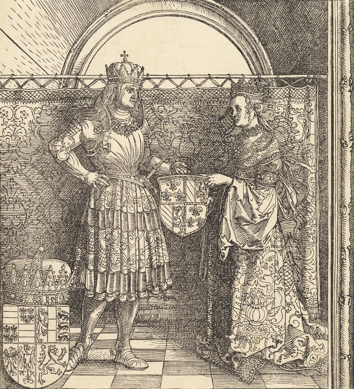Maximilians trolovning med Maria av Bourgogne, 1511. av Albrecht Dürer