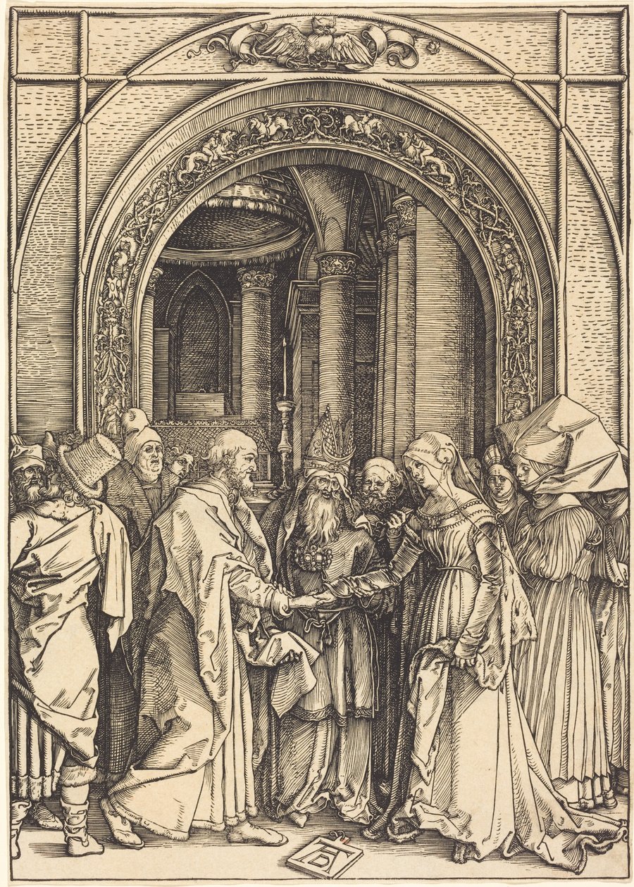 Jungfruns trolovning av Albrecht Dürer