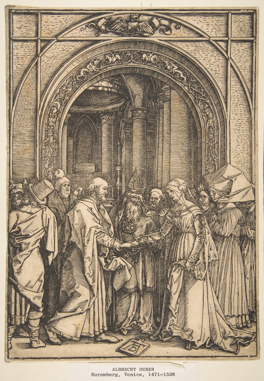 The Troloving of the Virgin, från The Life of the Virgin, ca. 1503. av Albrecht Dürer