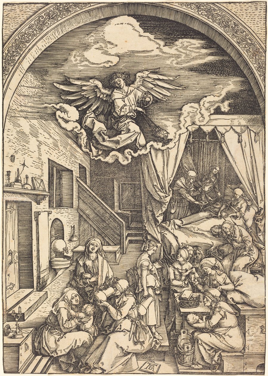 Jungfru Marias födelse av Albrecht Dürer